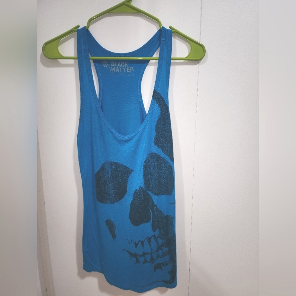 Black Matter skull tank top